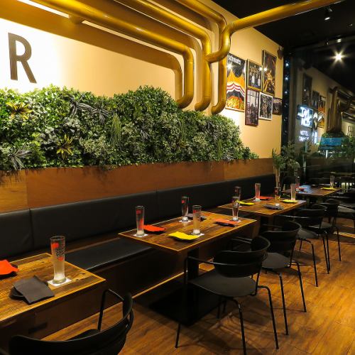 開放的で広々とした空間