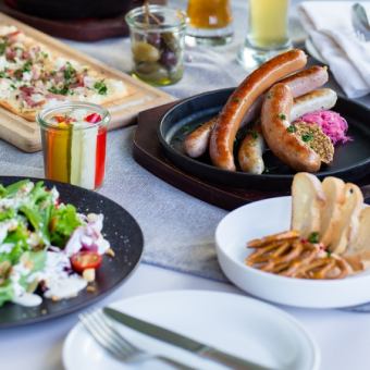 <土日祝限定!>お得な2.5時間♪ダンケコース4500円/全7品【2.5H飲み放題付き】