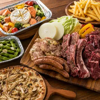手ぶらBBQコース(２時間飲み放題付）