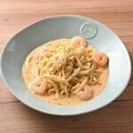 海老のクリームパスタ