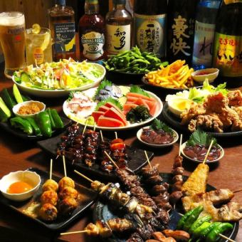 【人気No.1！】選べる鍋と焼き鳥でボリューム満点◎2H飲み放題付き10品 5000円コース