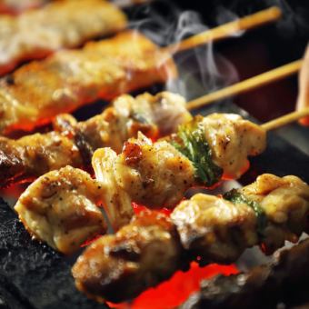 【おすすめNo.1】人気No.1焼き鳥入り◎2H飲み放題付き7品　3500円コース