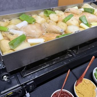 【120飲み放題付】丸どりダッカマリコース(しお味) 6000円