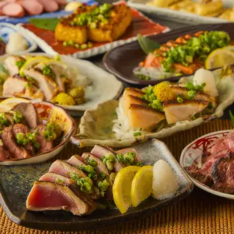 日～木限定【満喫コース】コスパ◎鮮魚の2種盛りに選べるメイン♪ 8品 3,500円 2時間飲み放題