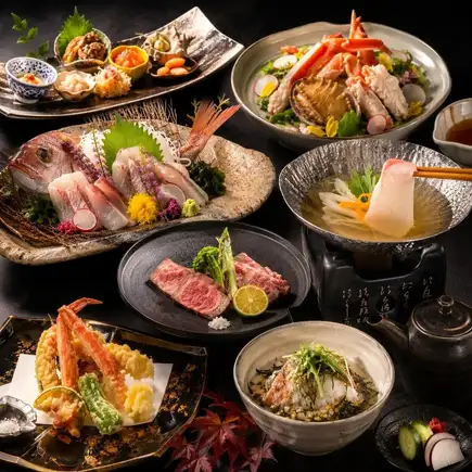 ■生ビール込■時間無制限飲み放題【暁コース】鮮魚5種盛りや絶品鰤しゃぶを堪能♪ 8品 6,500円
