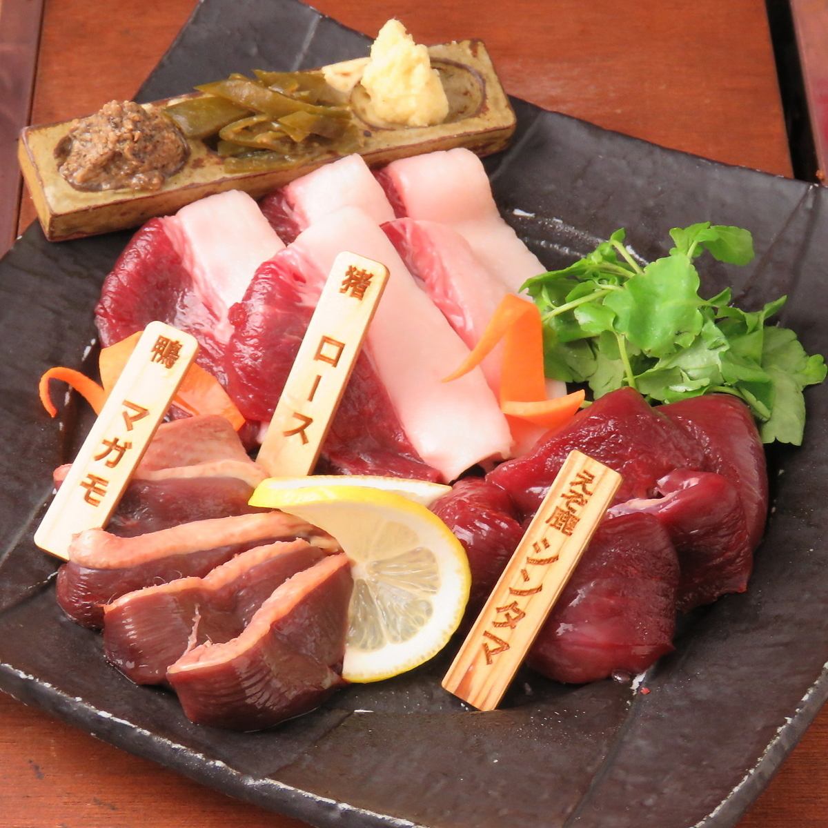我们提供来自日本各地的非常新鲜的gibier肉！