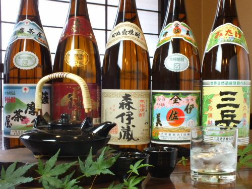 There are plenty of shochu.