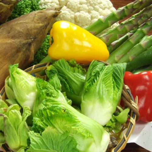 今が旬の新鮮な食材を使用したメニューを随時更新◎