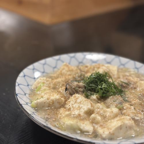 牡蠣の白いマーボー豆腐