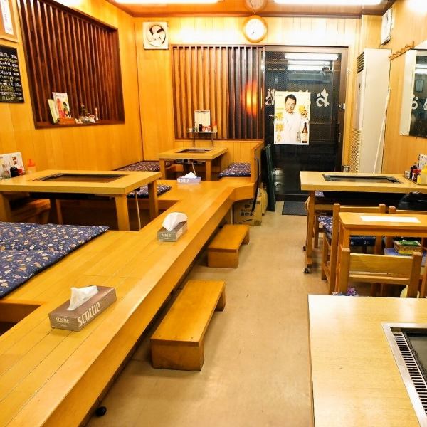 The calm interior is perfect for a standard drinking party ☆ Please enjoy teppanyaki and beer in one hand.