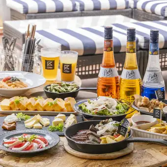 【各種宴会に!テラスでも店内でも◎ビアガーデン・ビアホール】赤身牛ステーキ付料理9品2H飲放