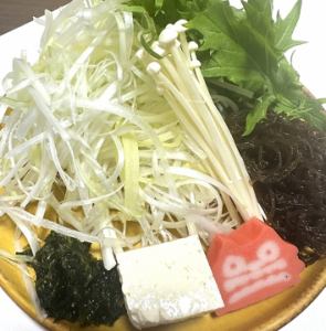 追加　野菜の盛合せ