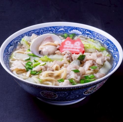 はまぐり出汁の野菜そば【温】