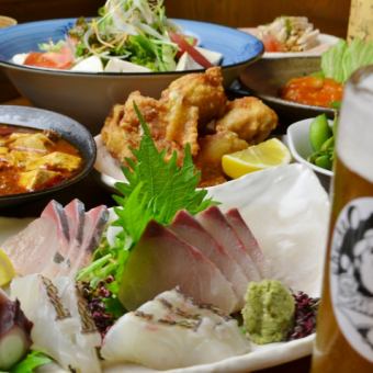 【刺し盛り付】120分オーダーバイキングの食べ飲み放題★4800円クーポン利用で4500円