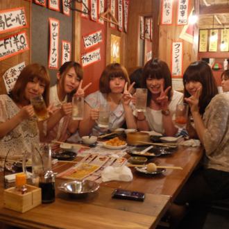 女子会での食べ飲み放題ご利用あざ～っす！