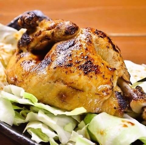 【おすすめ！】大きさにびっくり！鶏を半身使ったサモハン焼き