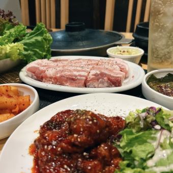 サムギョプサル食べ放題コース 90分  [大学生・専門学生] ※写真付きの学生証が必要