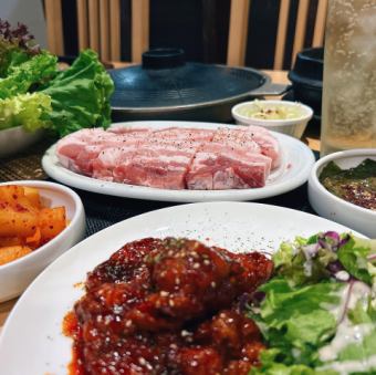 All-you-can-eat Samgyeopsal course 90 minutes [junior high school students and above]