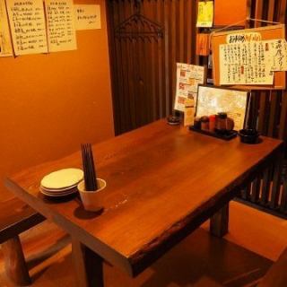 ４名がけのテーブル席です。