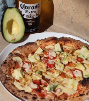 Mexican with chorizo, avocado and chili beans