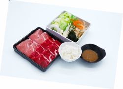 牛肉豬肉混合涮鍋（單人份）