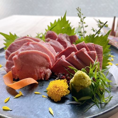 We also boast sashimi! Pork sashimi with outstanding freshness ◎