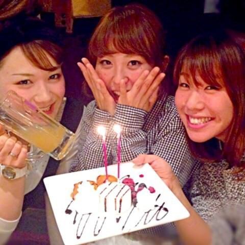 All the staff celebrate the important birthday once a year ♪