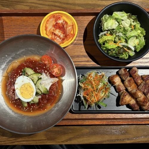 拌饭冷面+五花肉套餐