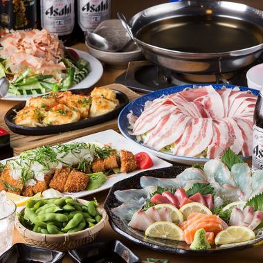 [Perfect for welcoming and farewell parties] Satisfying hotpot course ☆ All-you-can-drink included 5,000 yen, 9 dishes