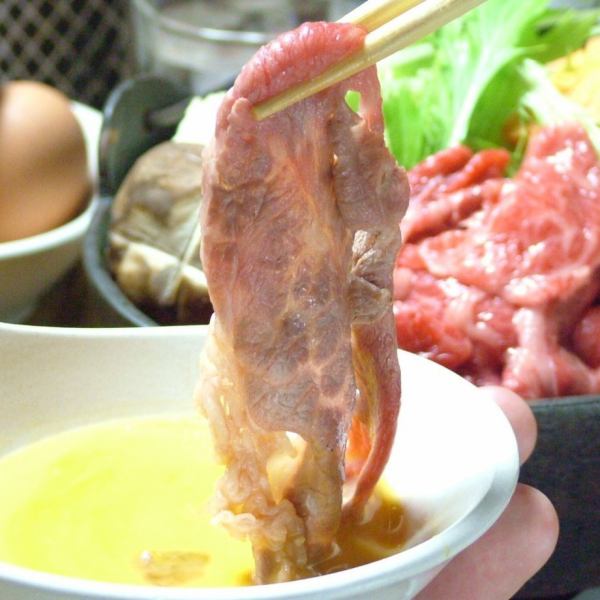 使用大分名牌牛“豐後牛”的壽喜燒和涮涮鍋可以盡情享用。