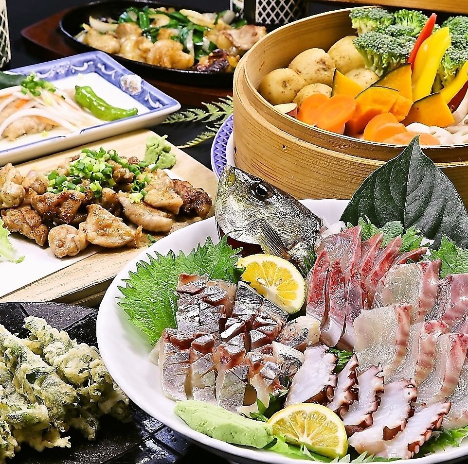 제철의 생선에서 분고규를 사용한 일품요리의 여러가지.대장&2대째가 만드는 요리는 전통의 맛