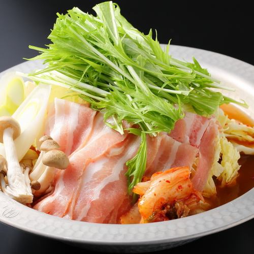 Pork kimchi pot
