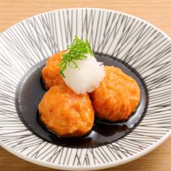 Atka mackerel paste ball