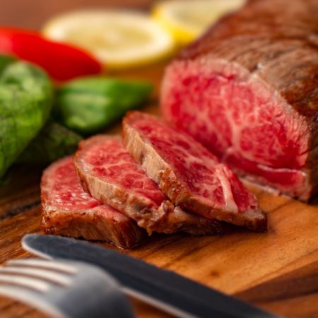 忘年会[12/1～12/25]2h飲み放題付【豪華絢爛コース 】とちぎ牛ステーキや刺身や馬刺等8品6000円