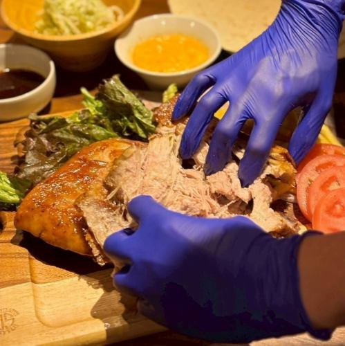 1.5h飲み放題付【アメリカンBBQセット 】すべて手づかみで食べる！3品2929円