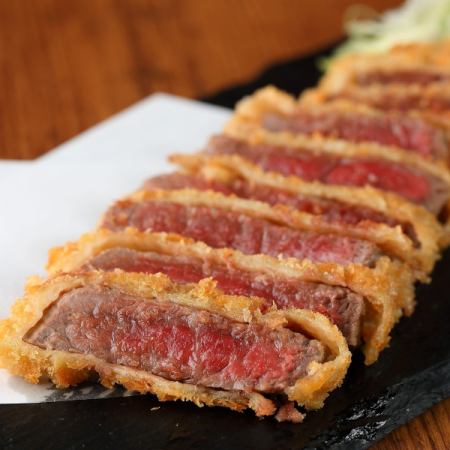 Rare cutlet of Tochigi wagyu beef