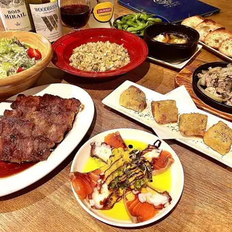 ★ライトコース★魚も肉も含む全8品◆2時間飲み放題付き4,500円 (税込)