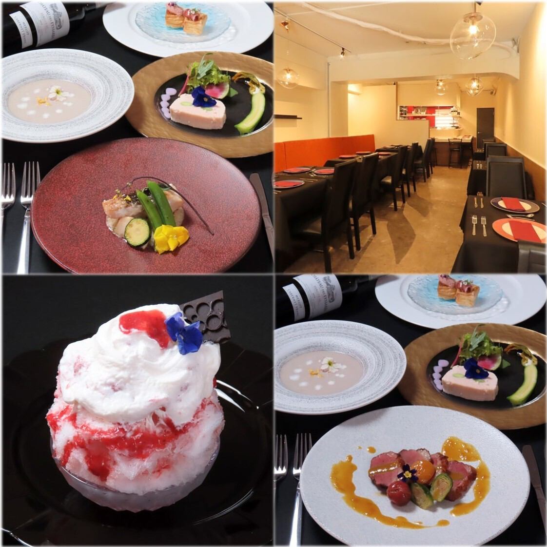 季節や旬の食材をふんだんに使用したフルコースを楽しめる、本格フランス料理のお店◎