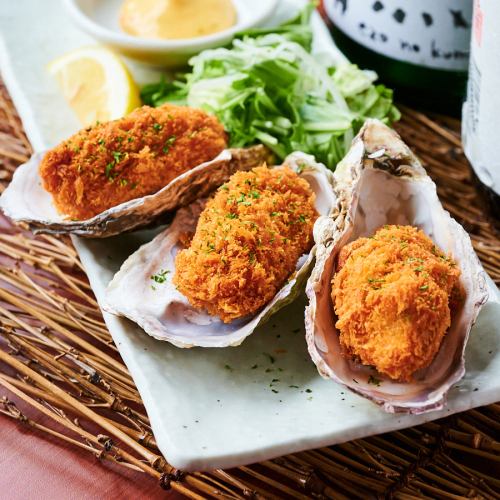 Fried oysters at an oyster restaurant