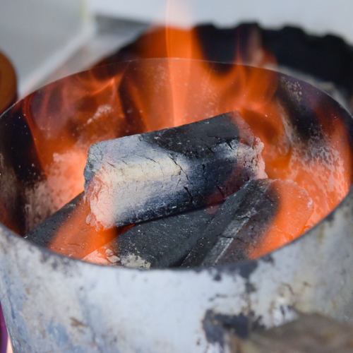 "Carefully selected Japanese black beef and special charcoal-grilled meat"