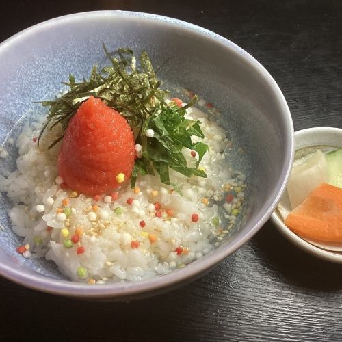 Ochazuke (salmon, plum, mentaiko)