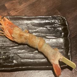 붉은 새우 장미 시소 감기