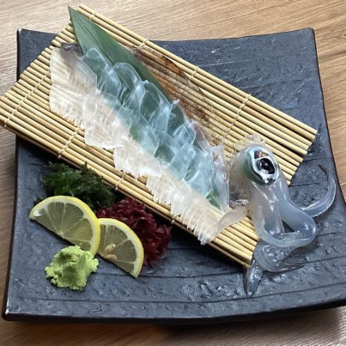 活イカのお造り