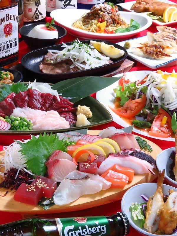 We offer a popular 5-item platter! Enjoy the sashimi carefully selected by the owner with sake!