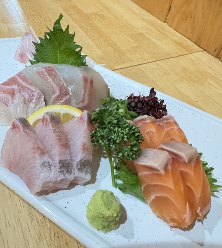 鮮魚の3点盛り