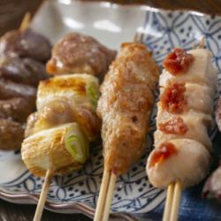 鶏串盛合わせ　3点盛り