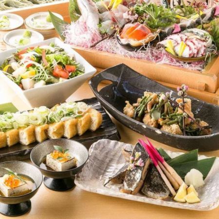 [2 hours all-you-can-drink included] Recommended! Hakkaisan and Niigata specialties ◎ Hakkaisan bar course 9 dishes in total [4000 yen]