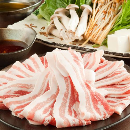 Echigo mochi pork shabu-shabu (for one person)