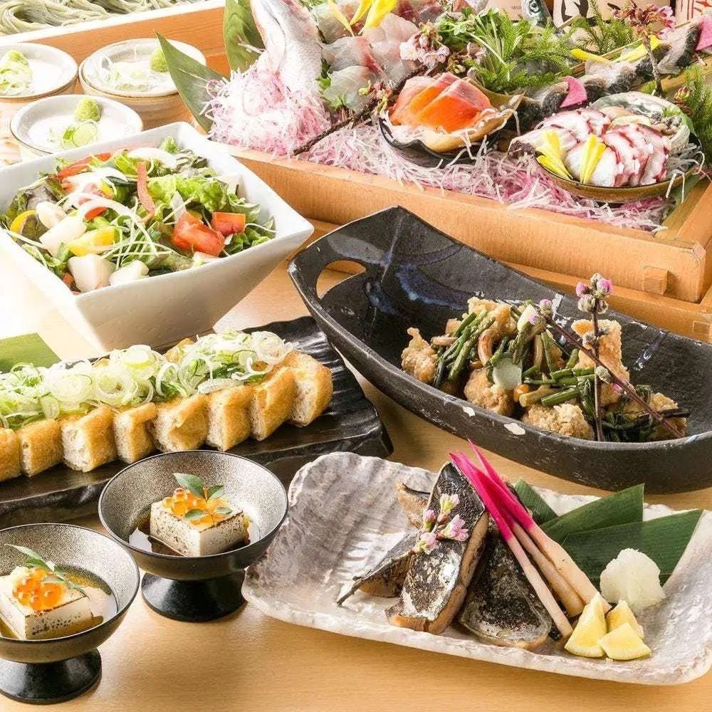旬の食材をふんだんに使用した本格和食コース！
