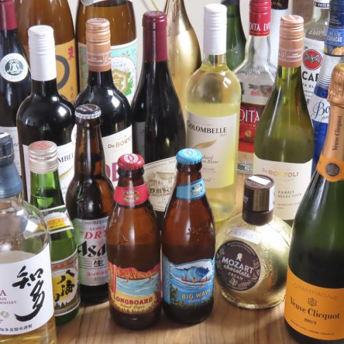 ハワイの味を引き立てる、アルコールセレクション！美味しいお酒をたくさんご用意しました♪